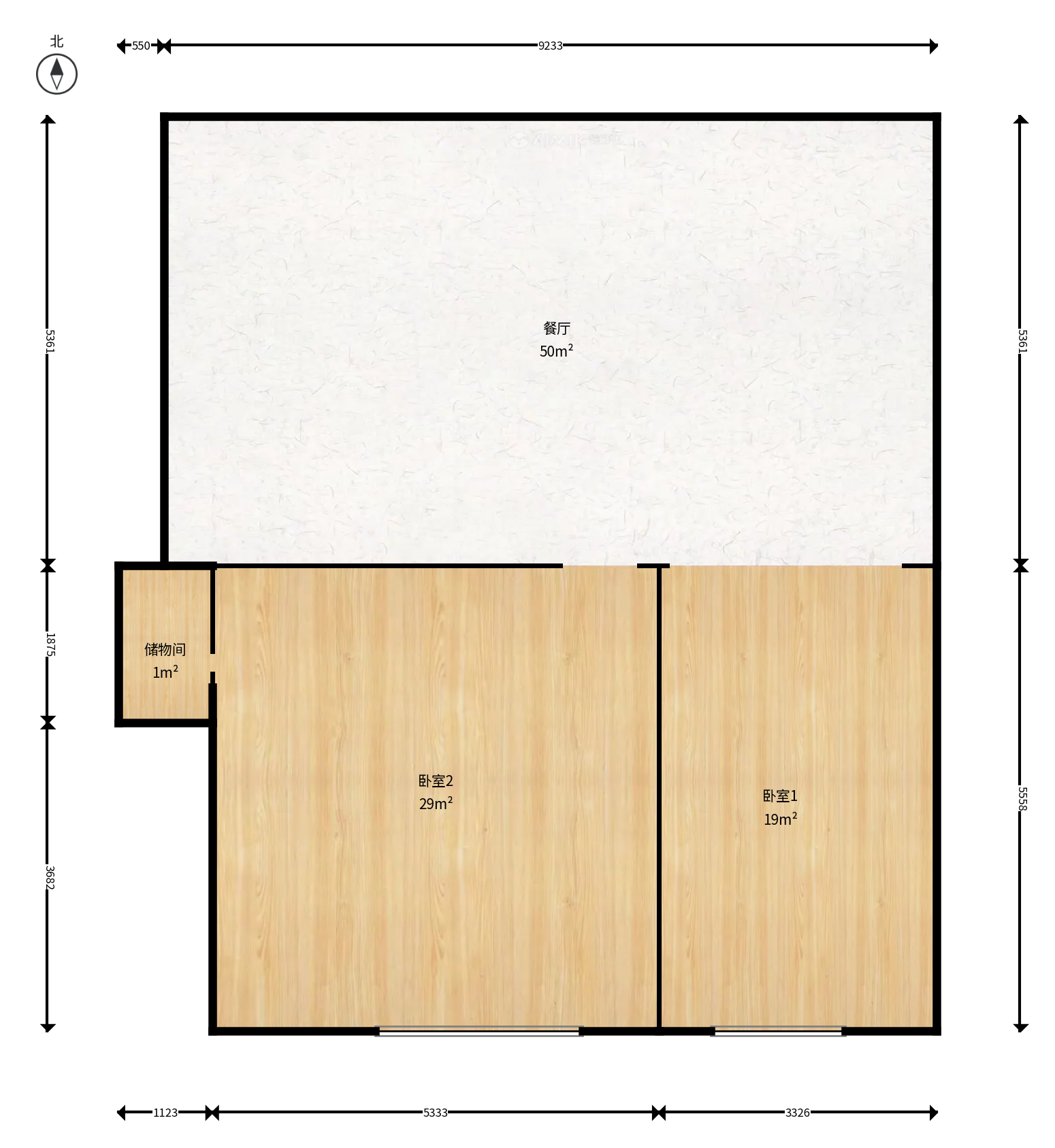 华润置地广场一期   131.0㎡      5600.0元/月小区图