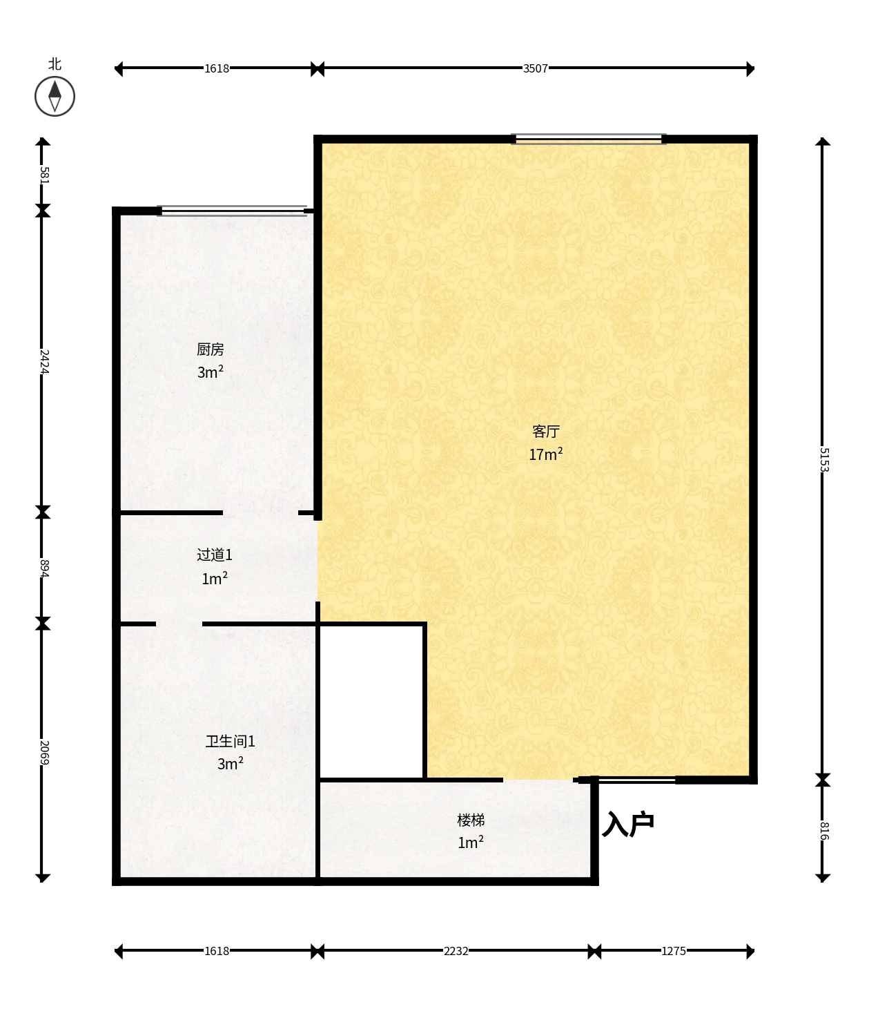恒大江湾   43.0㎡      2000.0元/月小区图