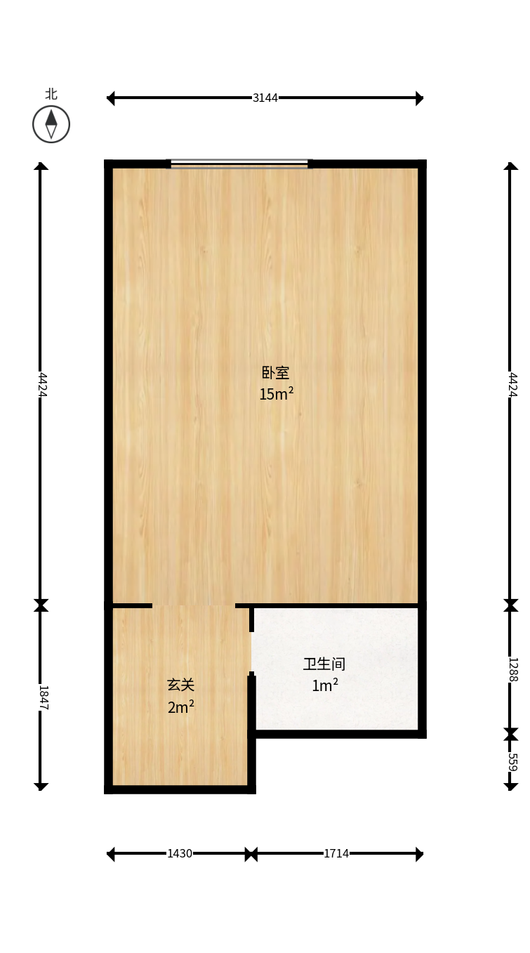 绿地之窗   31.0㎡      900.0元/月小区图